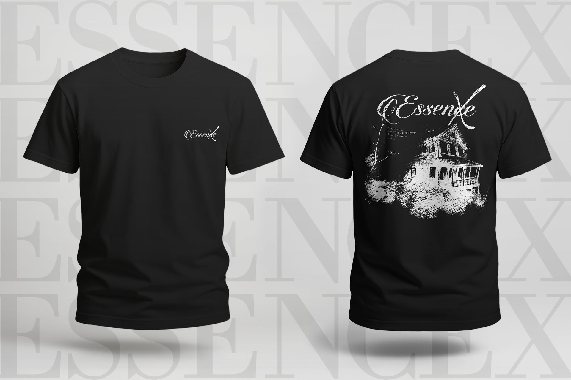 Camiseta Classica Negra (Unisex)